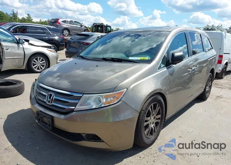 2011 Honda Odyssey Ex-L from USA, damaged, VIN 5FNRL5H66BB005826